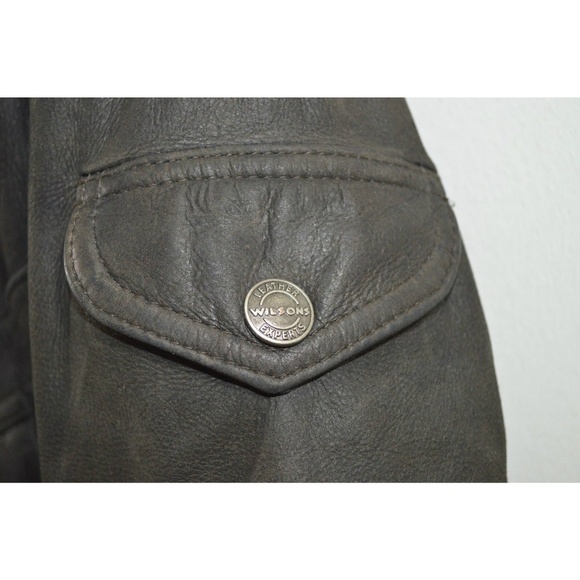 Veste Bomber Homme Wilsons Leather - Doublure Noire Thinsulate, Taille XL, Occasion Très Bon état